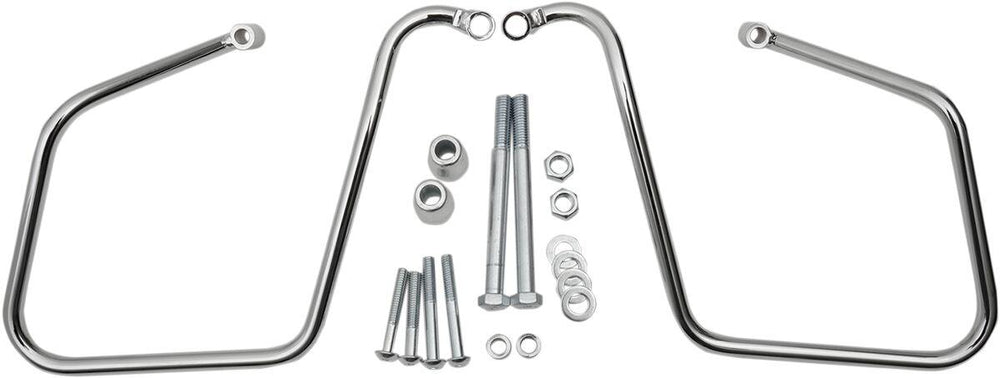 Drag Specialties Saddlebag Support Brackets For Harley Davidson FXD 1584 - Chrome