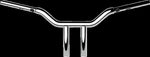 LA Choppers One Piece Kage Fighter Straight Riser Handlebar For Harley Davidson FLFBS 1923 ABS 2025 25.5 cm (10") - Chrome