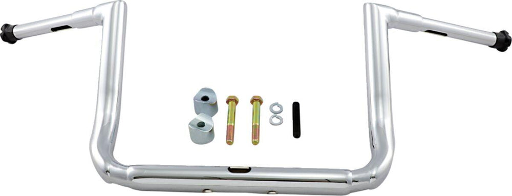 LA Choppers 1-1/2" Grande Twin Peaks Touring Handlebar For Harley Davidson FLHT 1450 1999-2006 30.5 cm (12") - Chrome