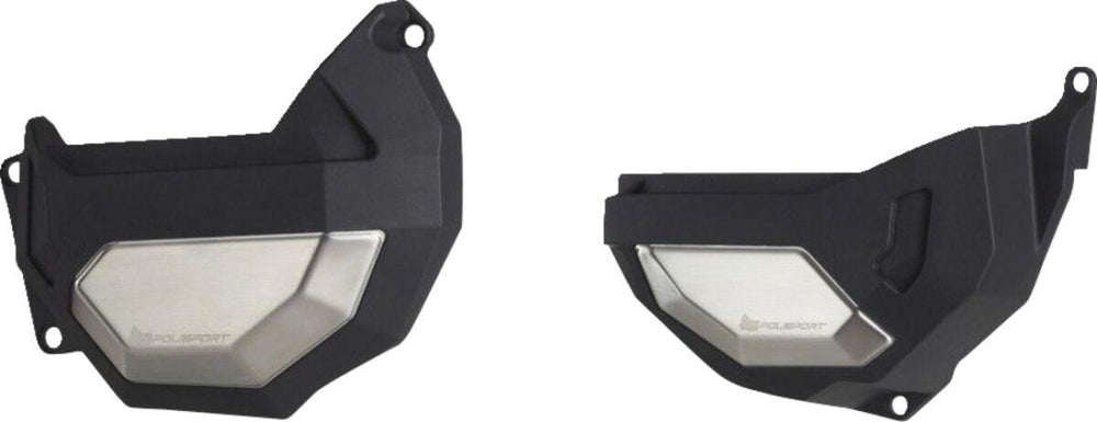 Polisport Clutch & Alternator Cover Kit For Honda CRF1100L Africa Twin ABS 2020-2023 - Black