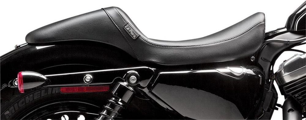 LE Pera Daytona Sport Daddy Long Legs Seat For Harley Davidson XL1200C 2004-2020 Smooth 11 x 18" - Black