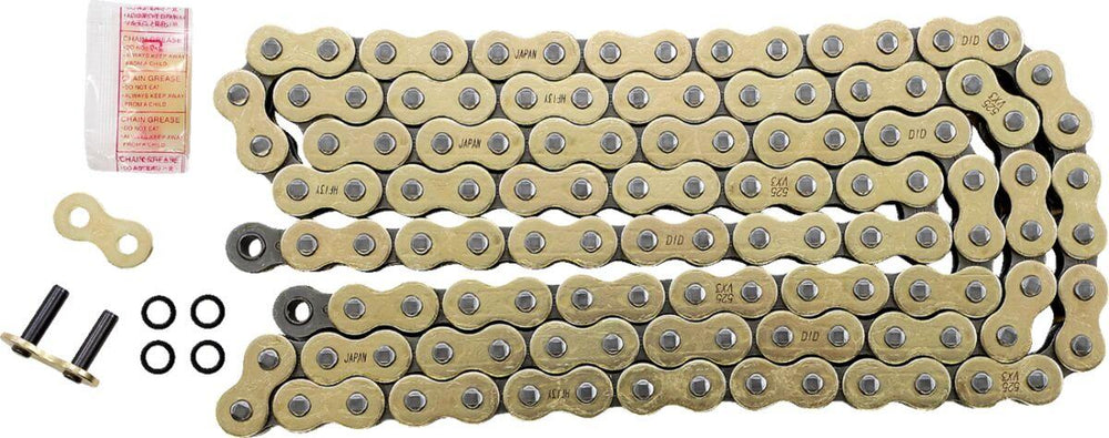 DID 525 VX3 Chain 120 Links - Gold