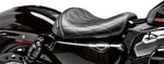 LE Pera Bare Bones Solo Seat For Harley Davidson XL1200C 2004-2019 Diamond Stitch - Black