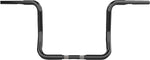 LA Choppers Twin Round Handlebar For Harley Davidson FLH 1868 ABS 2021 30.5 cm (12") - Black