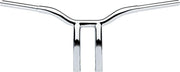 LA Choppers Kage Fighter Welded Bent-Riser Handlebar 25.5 cm (10") - Chrome
