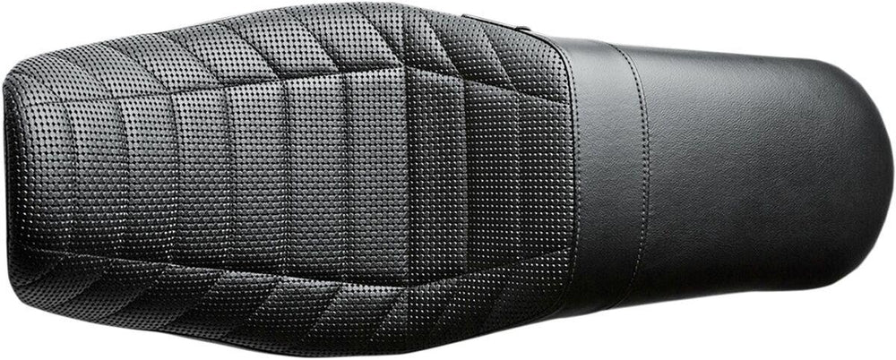LE Pera Daytona Sport Seat For Harley Davidson FLD 1690 2012-2013 Flat Track Stitch - Black