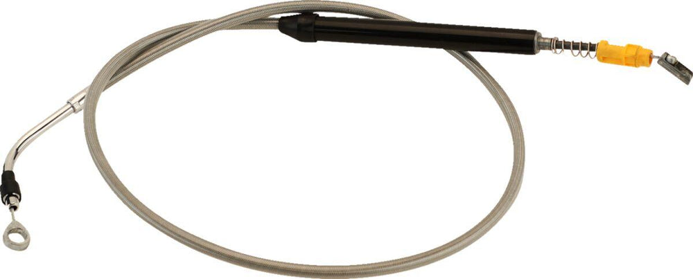 LA Choppers Stainless Steel Braided Clutch Cable For Harley Davidson FLH 1868 ABS 2021 Standard - Polished