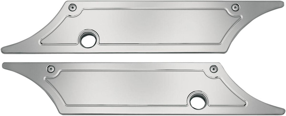 Pro-One Smooth Saddlebag Latch Covers For Harley Davidson FLHR 1340 1994-1998 - Chrome