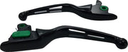 Drag Specialties Slotted Wide Blade Lever Set For Harley Davidson FLH 1868 2021 - Black