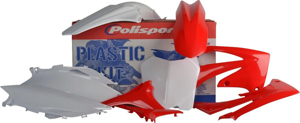 Polisport Plastics Kit For Honda CRF250R 2010 - OEM/Red/White