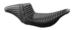 LE Pera Kickflip Seat For Harley Davidson FLHT 1340 1997-1998 Pleated - Black