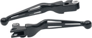 Drag Specialties Slotted Wide Blade Lever Set For Harley Davidson FLHR 1584 2008 - Black