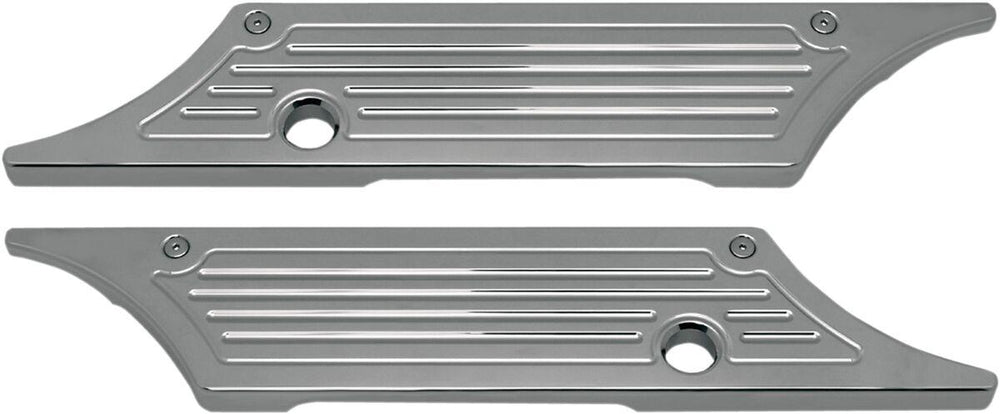 Pro-One Ball Milled Saddlebag Latch Covers For Harley Davidson FLHR 1340 1994-1998 - Chrome