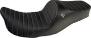 Slyfox Chariot Seat For Harley Davidson FLHR 1340 1997-1998 - Black/Silver