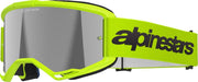 Alpinestars Vision 3 Wordmark Goggles - Yellow Fluo