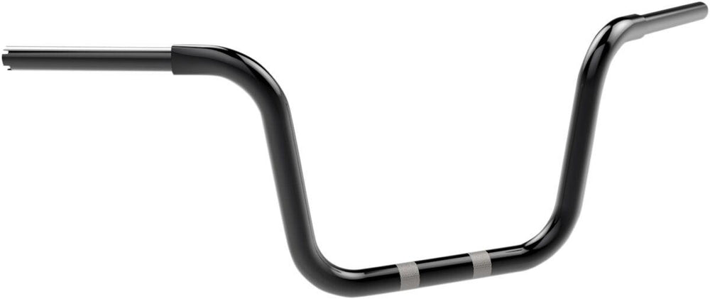 Khrome Werks 1-1/4" Fat Center Bobber Ape Handlebar For Harley Davidson FLS 1690 2012 25.5 cm (10") - Black