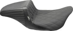 LE Pera Kickflip Daddy Long Legs Seat For Harley Davidson FLH 1868 ABS 2021 Diamond w/Gripp Tape - Black