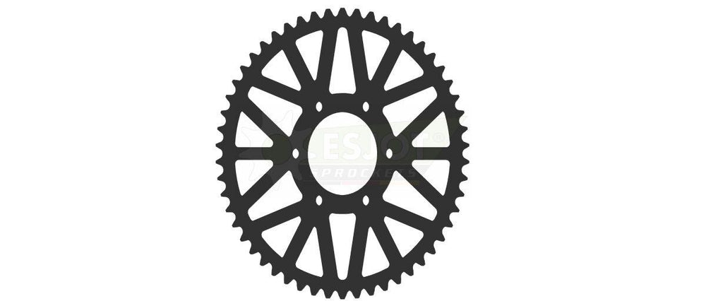 Esjot Standard 520 Sprocket For CF Moto GT 400 ABS 2020-2021 Rear Black 54T