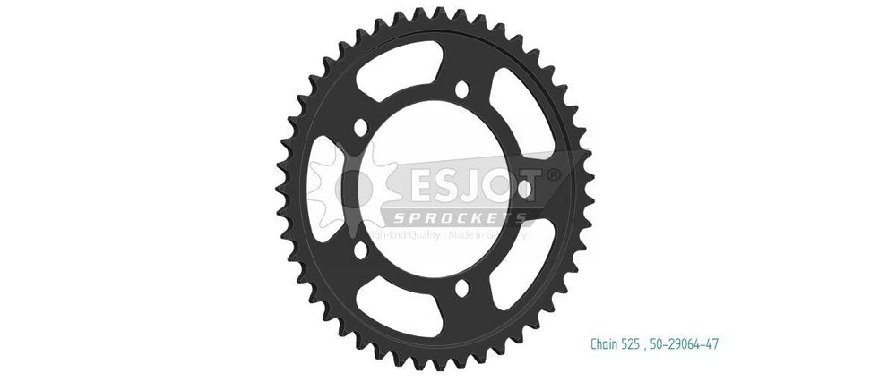 Esjot Standard 525 Sprocket For BMW M 1000 R ABS 2023-2024 Rear Black 47T
