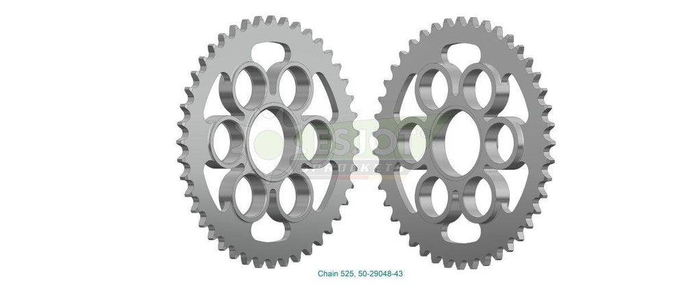 Esjot Standard 525 Sprocket For Ducati MultiStrada V4 1200 RS ABS 2024-2026 Rear Zinc Plated 43T