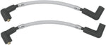 Magnum Shielding Braided Spark Plug Wires For Harley Davidson FXLR 1340 1987-1994 248 mm (9-3 4") - Chrome Silver