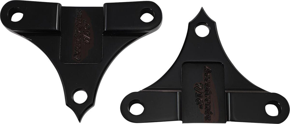 Accutronix Hot Bagger Leg Fender Spacers For Harley Davidson FLHR 1690 Front 7 16" - Black