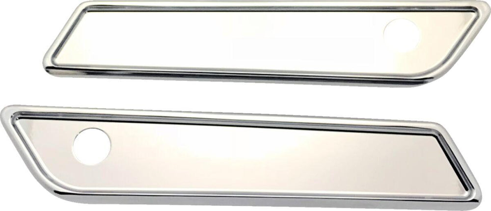 Pro-One Saddlebag Latch Covers For Harley Davidson FLHR 1690 2014-2015 - Chrome/Silver