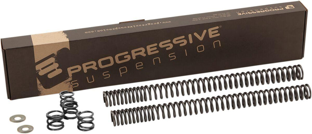 Progressive Suspension Fork Springs For Harley Davidson FLDE 1750 ABS 2018-2020 - Black