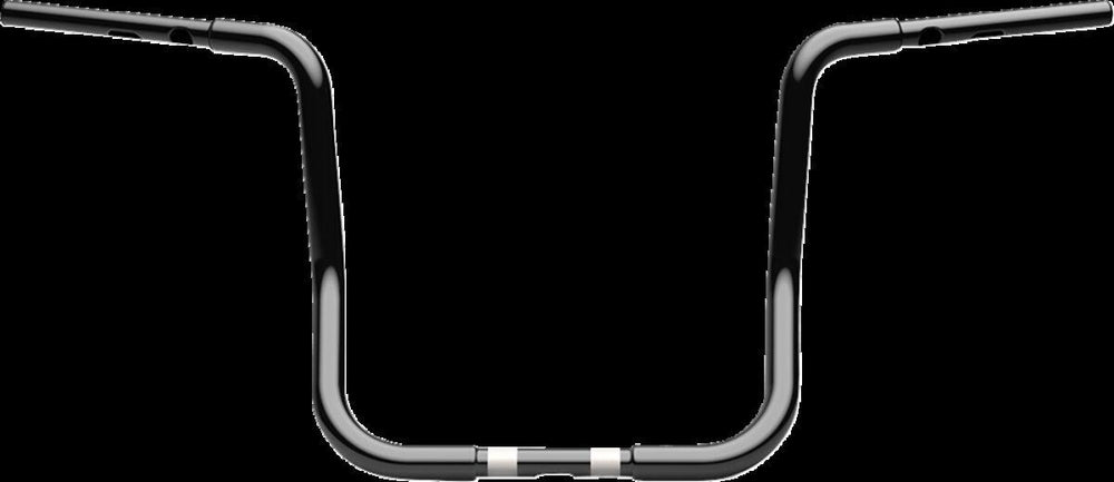 LA Choppers Twin Round Handlebar For Harley Davidson FLHTCUTG 1868 ABS 2024 35.5 cm (14") - Black