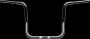 LA Choppers Twin Round Handlebar For Harley Davidson FLHTCUTG 1868 ABS 2024 35.5 cm (14") - Black