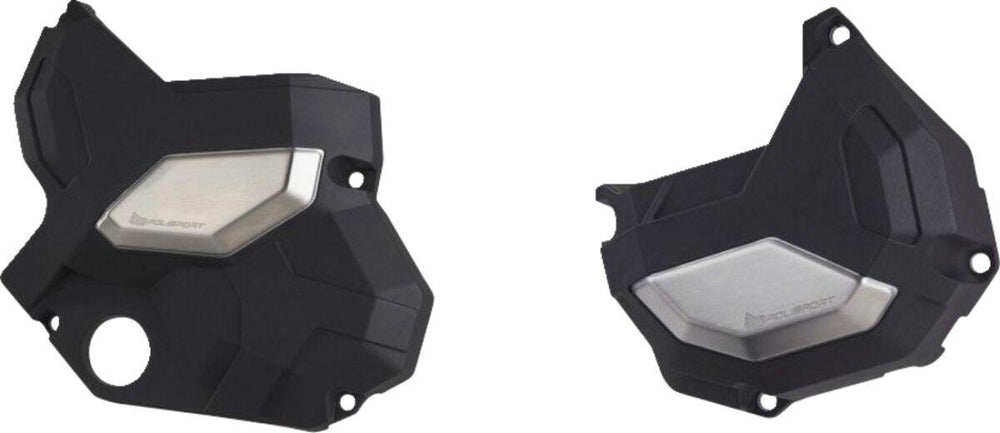 Polisport Clutch & Alternator Cover Kit For Kawasaki Ninja 650 2017-2022 - Black