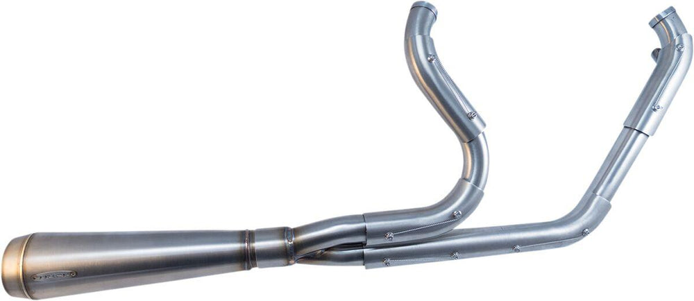 Trask Assault 2:1 Exhaust System For Harley Davidson FLS 1690 2012-2016 - Brushed/Stainless Steel