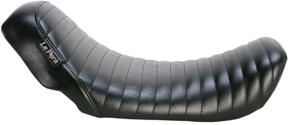 LE Pera Bare Bones Solo Seat For Harley Davidson FLD 1690 2012-2013 Pleated - Black