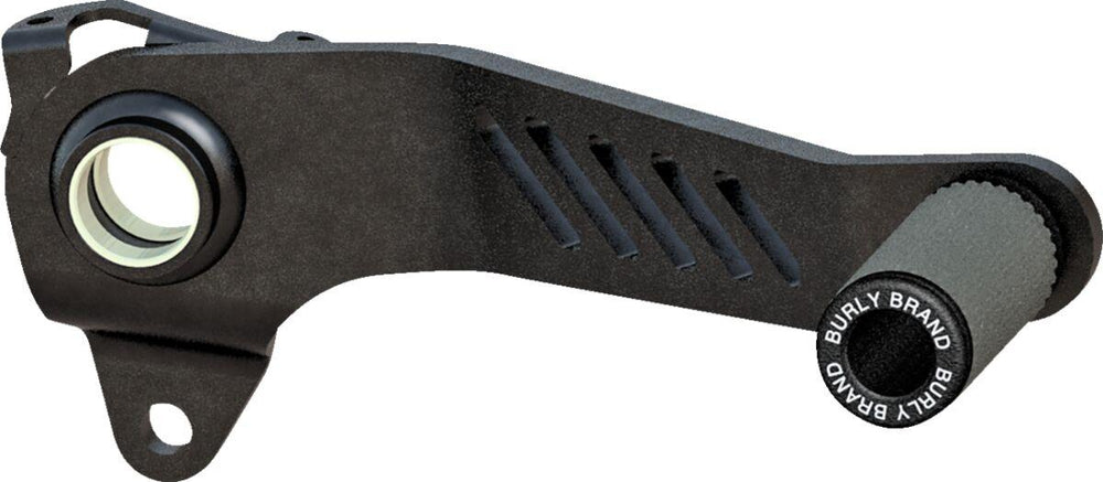 Burly Slash Cut Brake Pedal For Honda CMX 1100 2021-2024 - Black Powder-Satin
