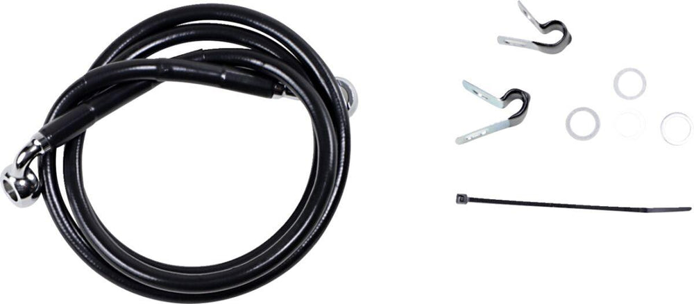 Drag Specialties Stainless Steel Brake Hose Kit For Harley Davidson FXST 1340 1999 Front