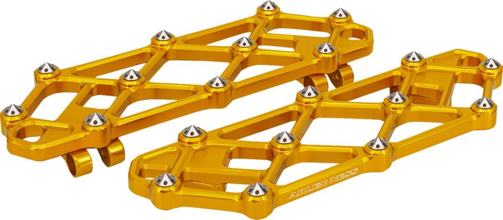 Arlen Ness Diamond Rider Floorboards For Harley Davidson FLD 1690 2012-2013 - Gold