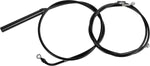 LA Choppers Standard Black Vinyl Handlebar Cable/Brake Upper Hose Kit For Harley Davidson FLH 1868 ABS 2021 38 cm - 43 cm (15" - 17") - Black