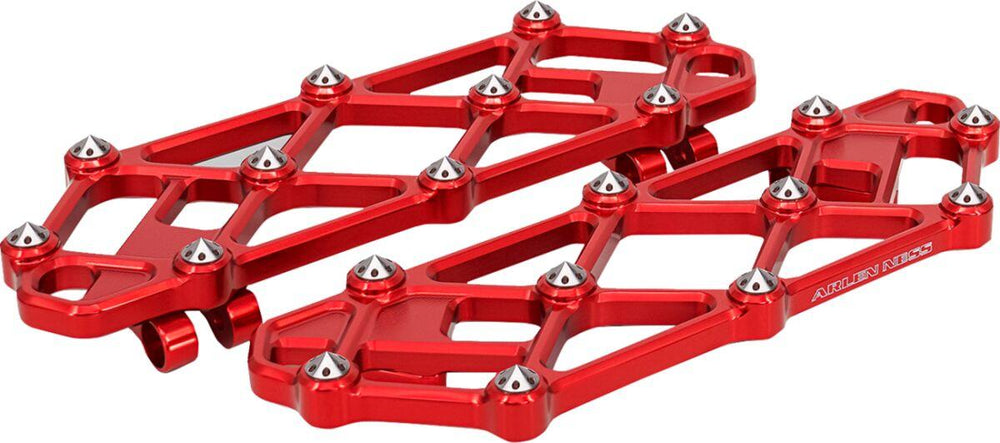 Arlen Ness Diamond Rider Floorboards For Harley Davidson FLD 1690 2012-2013 - Red