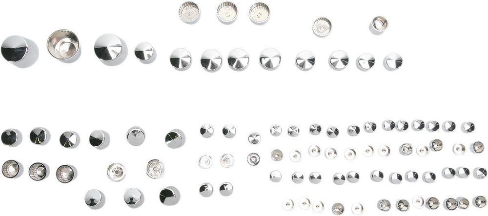 Drag Specialties Bolt Cover Standard Kit For Harley Davidson FLST 1450 Heritage Softail 2006 - Silver