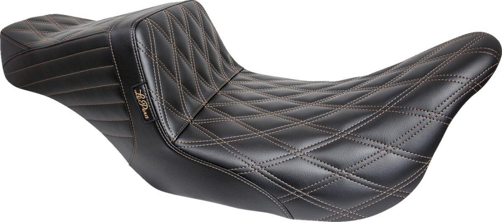 LE Pera Tailwhip Seat For Harley Davidson FLH 1868 ABS 2021 Brown Double Diamond - Black