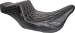 LE Pera Tailwhip Seat For Harley Davidson FLH 1868 ABS 2021 Brown Double Diamond - Black
