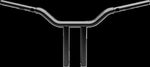 LA Choppers One Piece Kage Fighter Straight Riser Handlebar For Harley Davidson FLFBS 1923 ABS 2025 30.5 cm (12") - Black