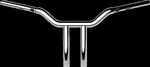 LA Choppers One Piece Kage Fighter Straight Riser Handlebar For Harley Davidson FLFBS 1923 ABS 2025 30.5 cm (12") - Chrome