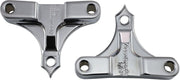 Accutronix Hot Bagger Leg Fender Spacers For Harley Davidson FLHR 1690 Front 7 8" - Chrome