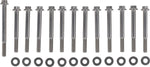 Feuling Parts Dress-Up Engine Case Bolt Fastener Kit For Harley Davidson FLD 1690 2012-2013 - Silver