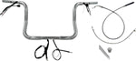 Fat Baggers Inc. 1-1 4" EZ Install Round Top Handlebar For Harley Davidson FLHX 1923 2024-2025 30.5 cm (12") - Chrome