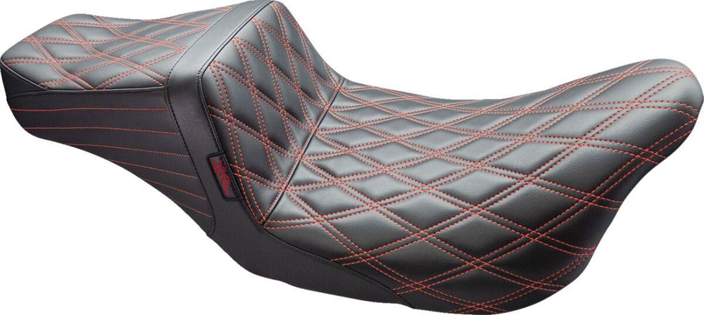 LE Pera Tailwhip Seat For Harley Davidson FLH 1868 ABS 2021 Double Diamond - Black/Red