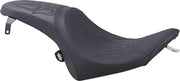 Drag Specialties Predator Seat For Victory High-Ball 106 2012-2014 Flame Stitched - Black