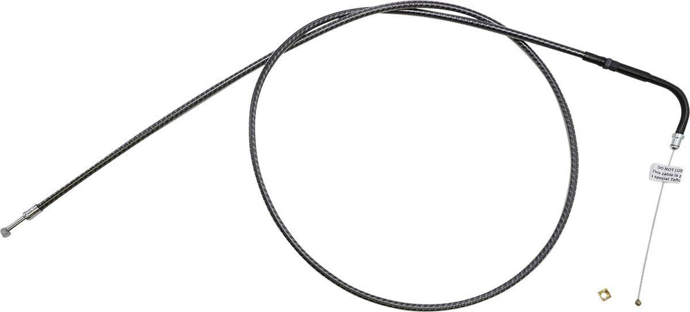 Magnum Shielding KarbonFibr Braided Throttle Idle Cable For Harley Davidson FLD 1690 2012-2013 126 cm (49-5 8") - Carbon Fiber Silver