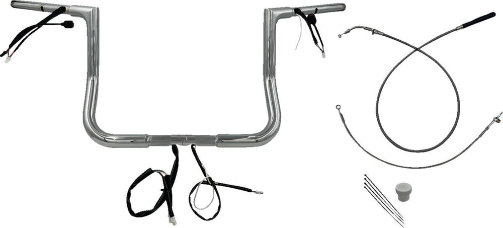 Fat Baggers Inc. 1-1 4" EZ Install Flat Top Handlebar For Harley Davidson FLHX 1923 2024-2025 - Chrome
